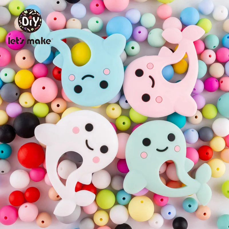 silicone teether beads