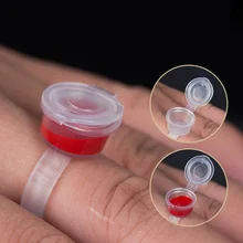 50 шт./лот, тату-держатель, кольца, пигменты, чернила, кольцевые чашки, Набор ресниц, Удлинительное Кольцо, чашка, оборудование для татуировки, пигментный держатель, контейнер