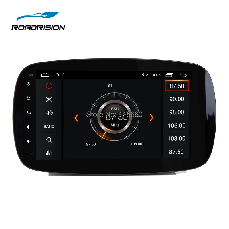 RoadRision 9inchs IPS Android Car Multimedia GPS Navigation Player for Mercedes Benz Smart Fortwo C453 A453 W453 2015 2016 2017 2018 2