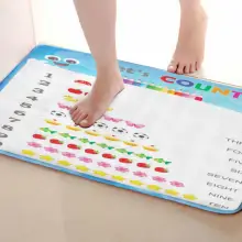 Давайте подсчитываем Стиль Коврик для ванной комнаты, смешной Противоскользящий коврик для ванной, занавески для душа аксессуары, соответствующие вашей душевой занавеске