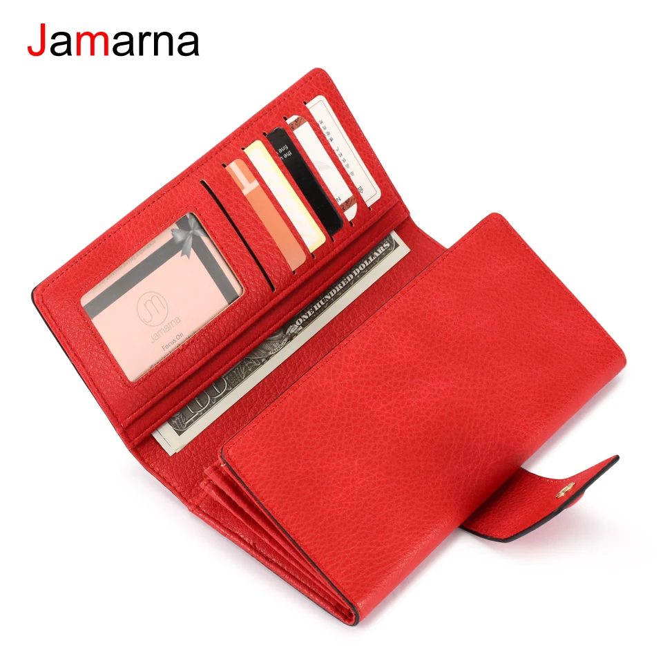Кошелек Jamarna Женский из искусственной кожи на двойной молнии