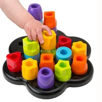 Tots First Chunky Pegs,Learning to Match, stack, build and sort the pegs in all kinds of shapes and sizes Educational toys 2
