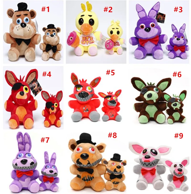 15 см ~ 18 10 шт. Five nights at Freddy плюшевый медведь Foxy весеняя ловушка Бонни плюшевые