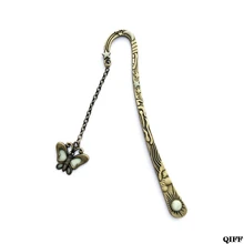 Прямая поставка и Металлические Закладки закладки с плоской бабочкой кристаллы Исцеление камень бисером подвески-шпильки 4 июня