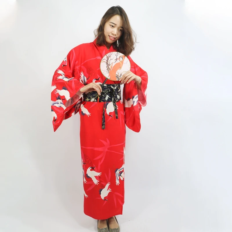 Традиционное японское кимоно черный юката новое чувство одежды Оби японская гейша костюм хаори FF001
