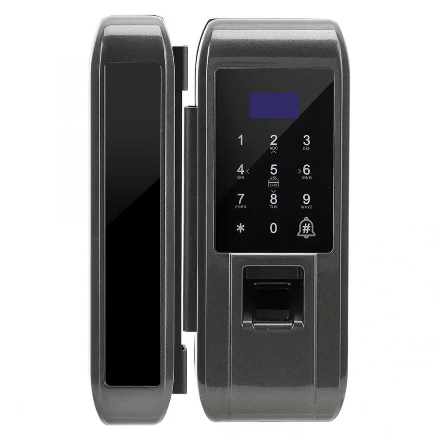 Glass Door Fingerprint Password Digital Electronic Smart Lock for Home Office Security Electronic Smart Lock