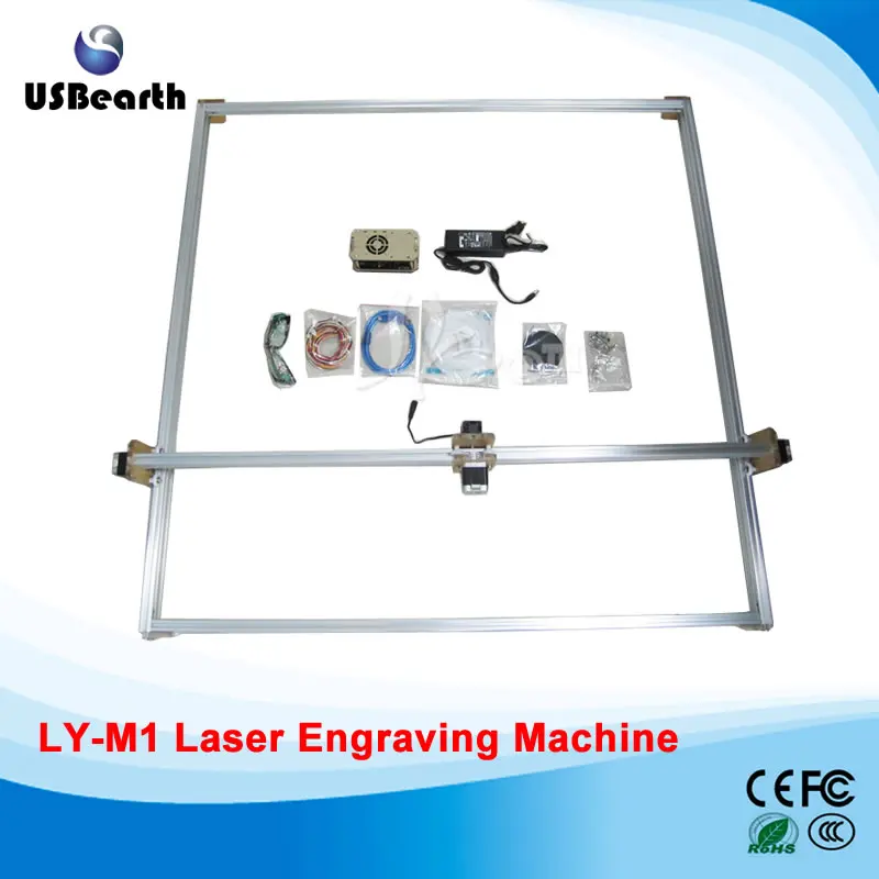 

500MW Desktop DIY Violet LY M1 Laser Cutting Machine Picture CNC Printer 100*100CM
