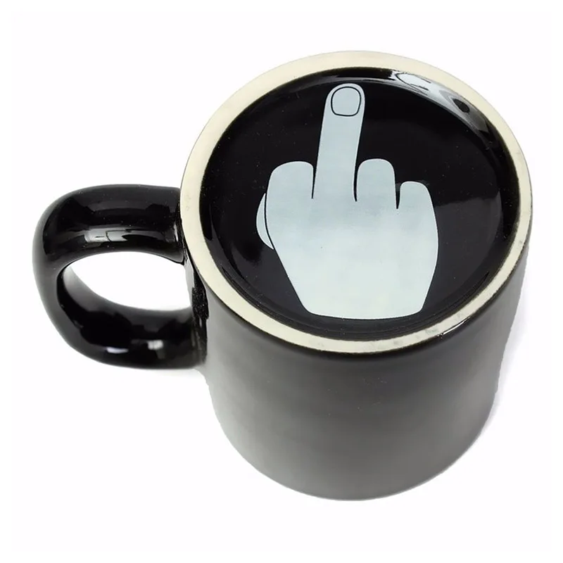 

Have A Nice Day Coffee Mug Middle Finger Funny Cup for Milk Juice Coffee Tea Ceramic Cup Hot Sale