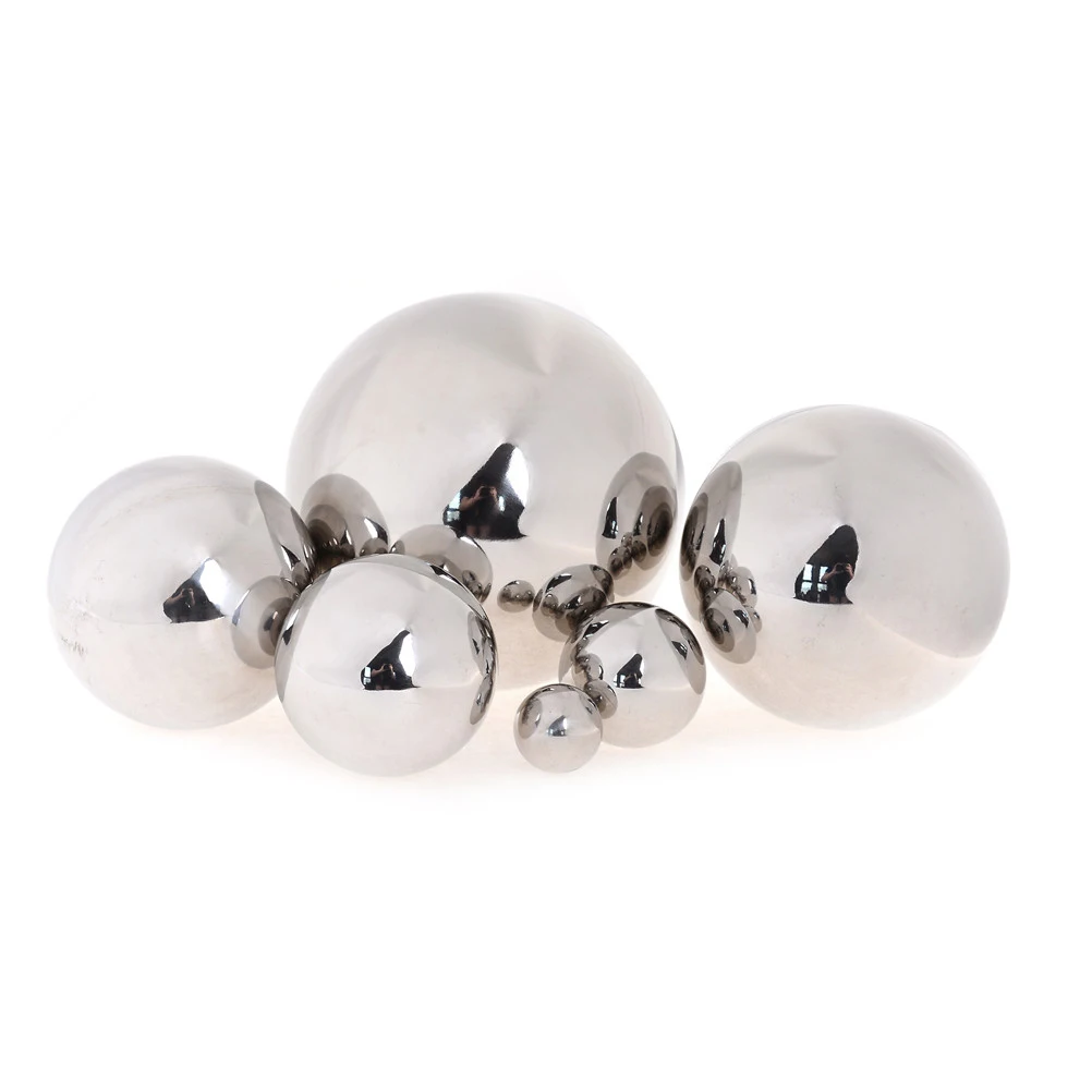 16 ~ 150 зеркальный шар из нержавеющей стали с блестками, зеркальный полый шар, домашнее декоративное оформление для сада, орнамент
