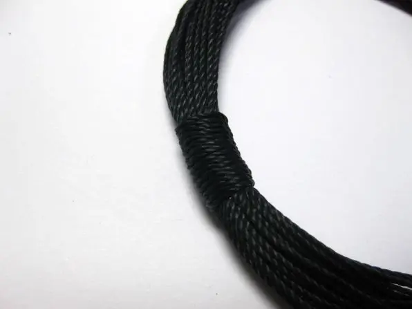 

50 Meters Black Waxed Polyester Twisted Cord String Thread Line 1mm