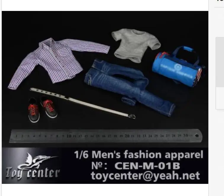 

Toy Center 1:6 scale Men's Fashion Apparel (Set B) CEN-M01A B
