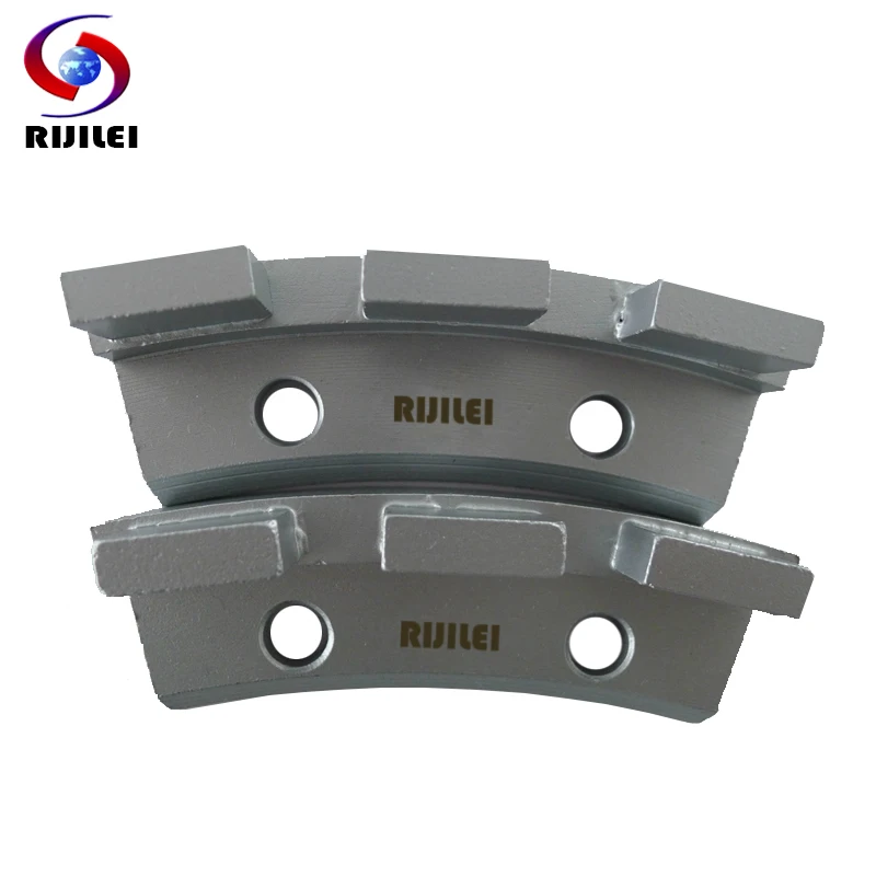 RIJILEI 12Pcs/lot Three segments diamond grinding disk for concrete Grinding disc for floor marble Diamond grinding wheel L401B