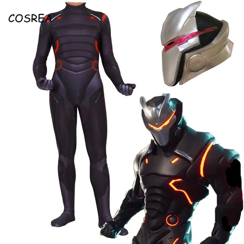 

Game Fortnight Bodysuits Zentai Jumpsuit Women Men Halloween Female Cosplay Costume Mask Adult Omega Oblivion Link Costumes Kids