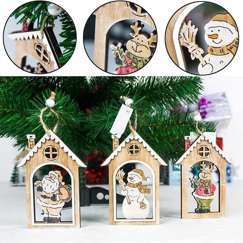 

1pc Santa Claus Pendants Christmas Decor For Tree Christmas Tree Ornaments DIY Hanging Ornaments 2018 Festival Deco