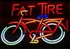 Custom Fat Tire Red Glass Neon Light Sign Beer Bar