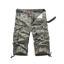 Летние модные индивидуальные мульти-комбинезоны с карманами камуфляжные 7 очков бордшорты для отдыха мужские бермуды