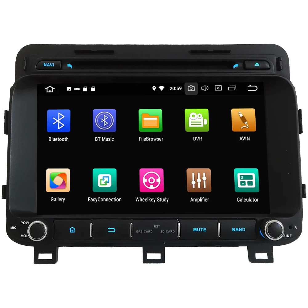 Perfect 8" Octa Core 4G Wifi Android 8.1 4GB RAM 64GB ROM RDS BT Car DVD Player Radio GPS Glonass Navigation For Kia K5 Optima 2014 2015 1
