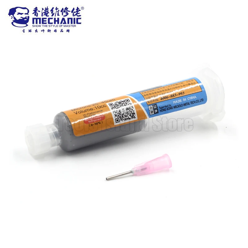 Паяльная паста MECHANIC XG Z40 BGA Sn63/Pb37 25 45um для ремонта мобильных телефонов|Сварочные