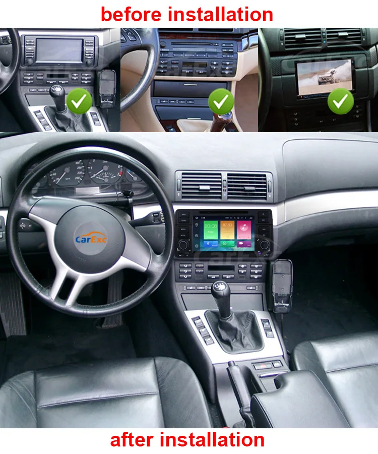 Perfect 9 Inch Android 9.0 Octa Cores One Din Car Radio Stereo System For BMW E46 M3 WIFI Radio GPS Bluetooth USB SD Multimedia Carplay 13