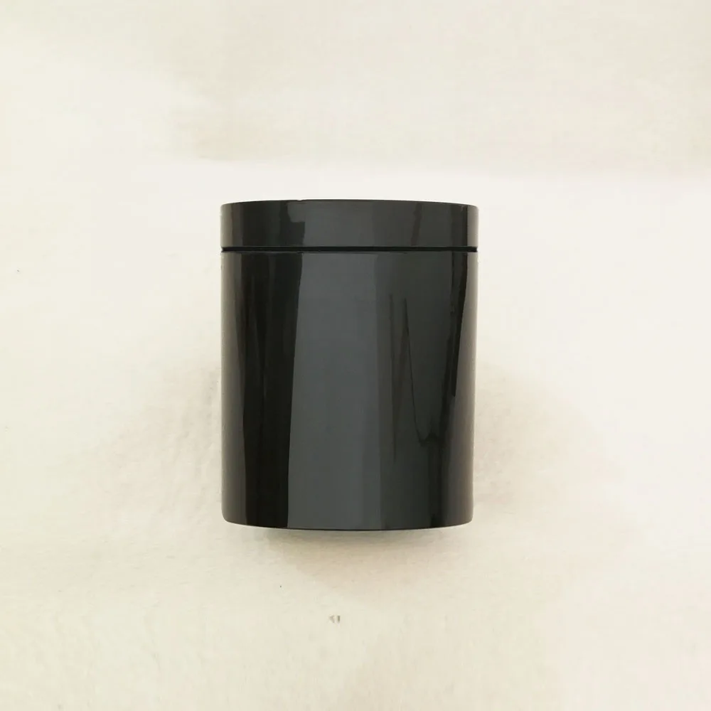 12 шт 500 г черный пластиковый косметический контейнер банка для крема, Пустой Крем в пластиковой баночке повторного использования контейнер