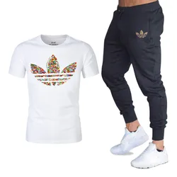 Sets T Shirts+pants men Brand clothing Two piece suit tracksuit Summer hot sale Fashion Casual Tshirts Gyms Workout Fitness Sets Sets T Shirts+pants men Brand clothing Two piece suit tracksuit Summer hot sale Fashion Casual Tshirts Gyms Workout Fitness Sets