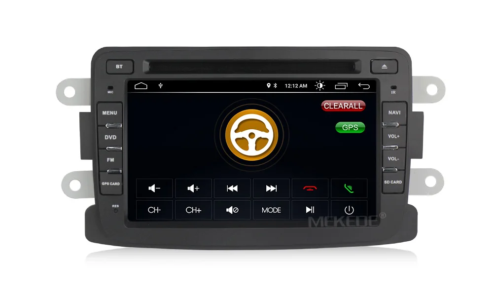 Best free shipping Quad Core Pure Android car dvd GPS Navigation Radio For Renault Dacia  Duster Logan Sandero Lada Xray wifi BT+MAP 9