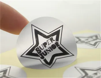 

1000pcs Customized Durable Greaseproof Matt Silver Brand Logo Stickers Labels Custom Boxes/Tins/Jars/Bottles Adhesive Stickers