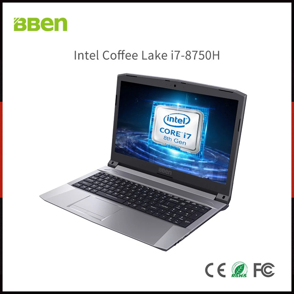 

Bben 15.6"G16X Silver Laptop Gaming Computer I7-8750HQ CPU Nvidia GTX1050TI Pro Windows 10 8GB/16GB/32GB RAM M.2 SSD+HDD option