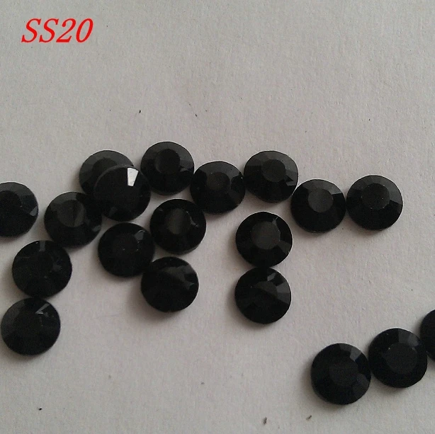 SS20, черный цвет, 1440 шт./пакет, горячей фиксации горный хрусталь кристалл DMC камни 5 мм
