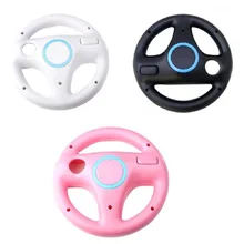New Hot Selling Kart Racing Game Steering Wheel Controller For Nintendo Wii Accessories 3 Colors