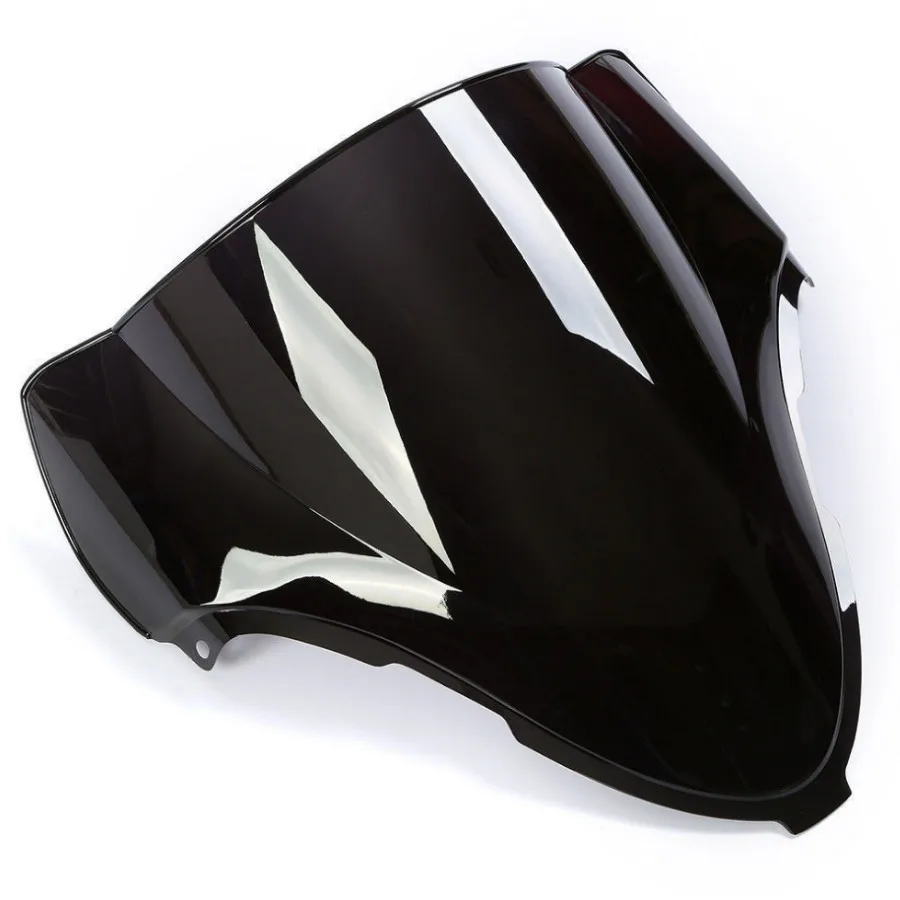 SMOKE BLACK DOUBLE BUBBLE WINDSCREEN WINDSHIELD FOR Suzuki Hayabusa