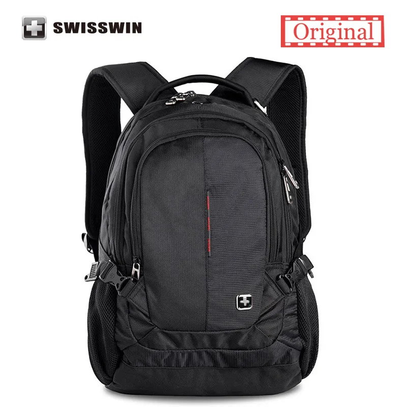 Swisswin Brand font b Backpack b font Male Swissgear Wenger Waterproof font b Laptop b font