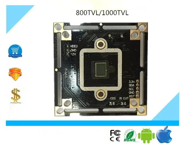 

Analog Module Board 800/1000TVL 139/3006+8510 CVBS BNC CCTV Security Survillance 38*38mm 32*32mm