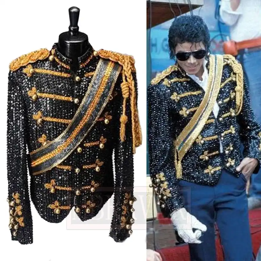CosplayDiy Unisex Michael Jackson White Jacket Coat Costume Cosplay MJ