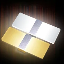 Затемнения/не 6 Вт LED Бра Акриловые Ночной светильник SMD 5730 матовый золото/серебро/ черный Гостиная Отель Прямоугольник