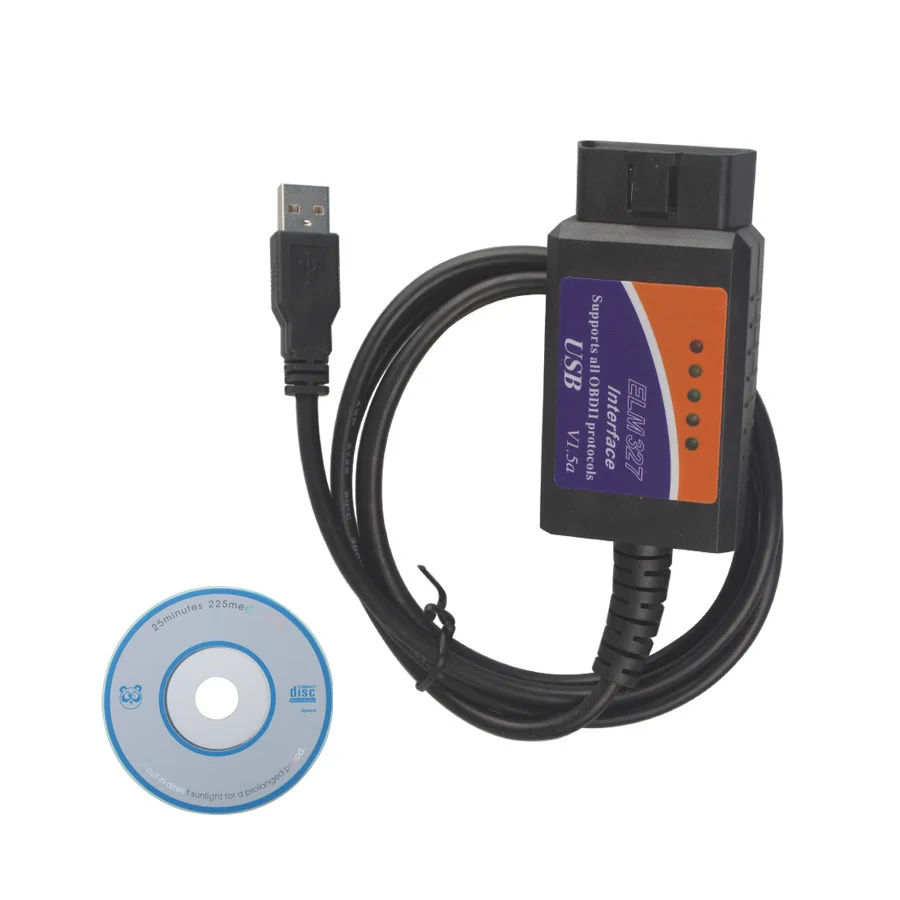 TUAO мини ELM327 1.5A USB OBD2/OBDII Code Reader автомобиля диагностический инструмент сканер