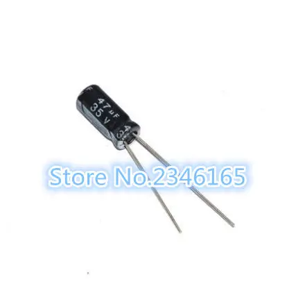 50PCS Higt quality 35V47UF 5*11mm 47UF 35V 5*11 Electrolytic capacitor | Электронные компоненты и принадлежности