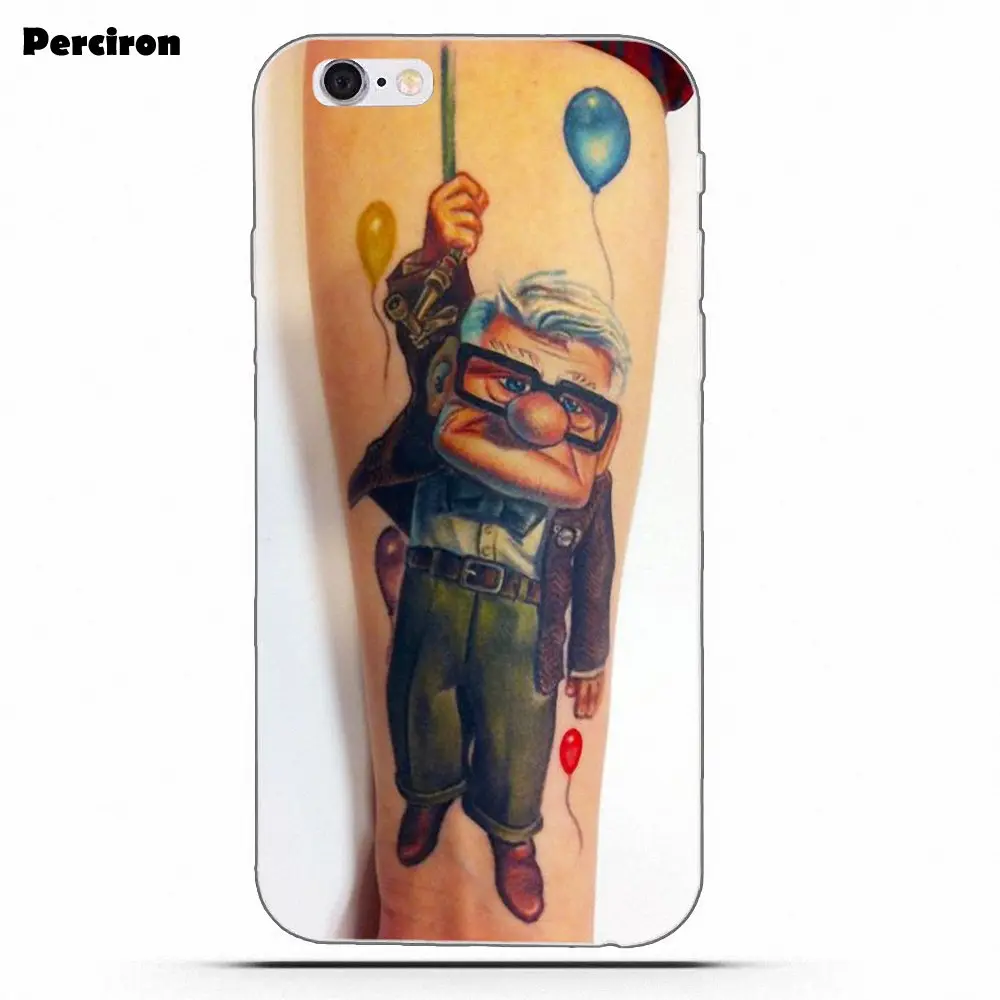 Мультфильм красота вверх Pixar Карл и Элли для iPhone 4 4S 5 5C SE 6 S 7 8 Plus X Galaxy S5 S6 S7 S8 Grand Core II