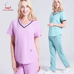 Beauty salon uniform comfortable nurse hand wash clothes doctor on duty plastic surgery hospital uniform Beauty salon uniform comfortable nurse hand wash clothes doctor on duty plastic surgery hospital uniform