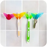 Многофункциональная зубная щетка держатель присоска листья Стайлинг, креативная и практичная компактная Стойка, держатель бритвы - изображение