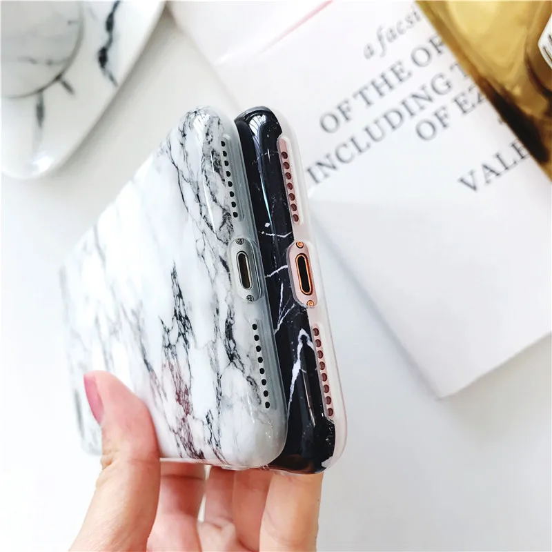 

XS MAX XR 8Plus 7Plus Trendy Soft Shell TUP Silicone Case for iPhone 7 8 Deluxe Marble Phone Case for iPhone X 7 6 6S8 Plus Case