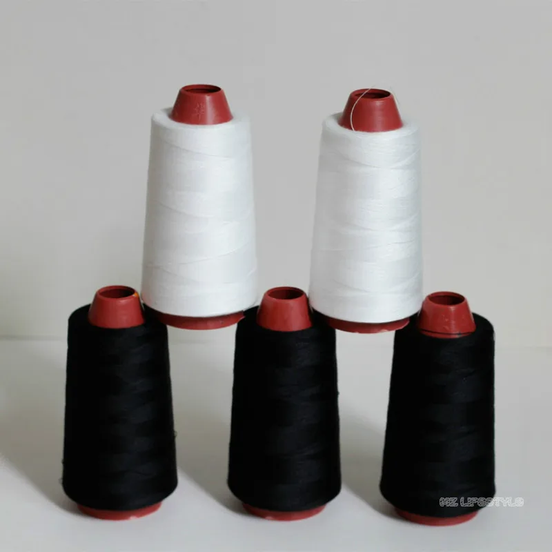 40/2 черно-белая полиэфирная швейная нить высокоскоростная швейная машина швейная линия одежды