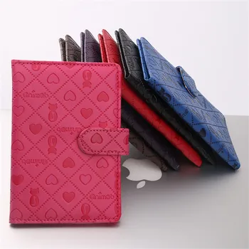 

Passport cover PU passport holder buckle card package embossed business card holder card