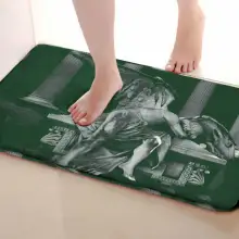 Коврик для ванной комнаты в стиле ангела, Забавный Противоскользящий коврик для ванной, аксессуары для душевой занавески, соответствующие вашей душевой занавеске