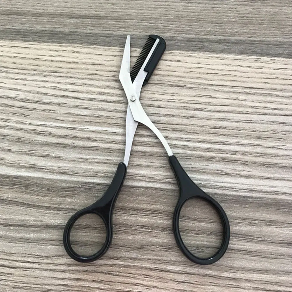 YALIAO черные/Розовые ножницы для волос и триммер для бровей Набор для ухода за бровями складной портативный набор лезвий набор для удаления волос