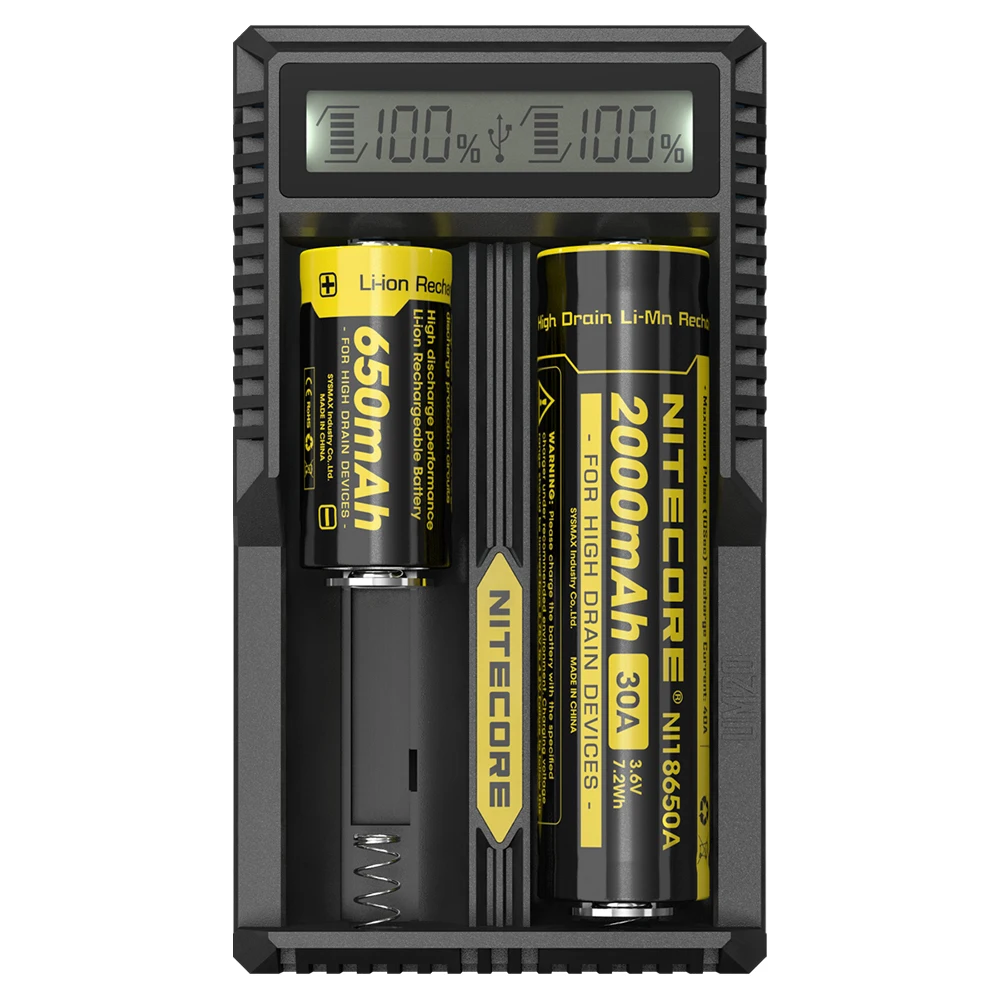 100% Оригинальный NITECORE UM20 цифровой Смарт USB литиевая батарея зарядное устройство Lcd