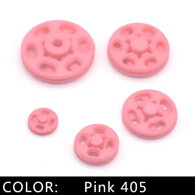 Pink 405 20 компл./лот 7 мм/10 мм/13 мм/15 мм/18 мм нейлоновая маленькая невидимые застежки-кнопки Пресс-гвоздики в виде пуговиц швейная фурнитура дети Snap "сделай сам" - Цвет: Pink 405
