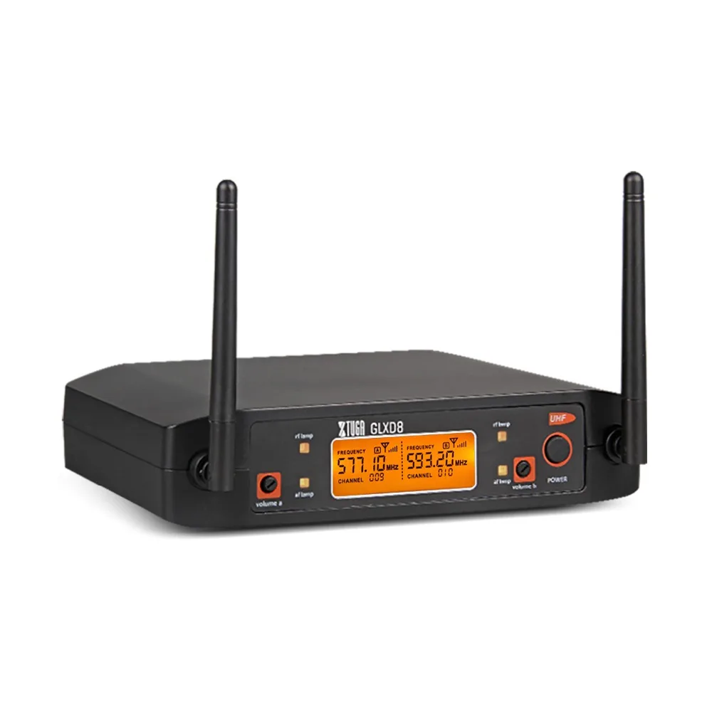 XTUGA GLXD8 портативный UHF микрофон система с чехлом для переноски 1 ручной