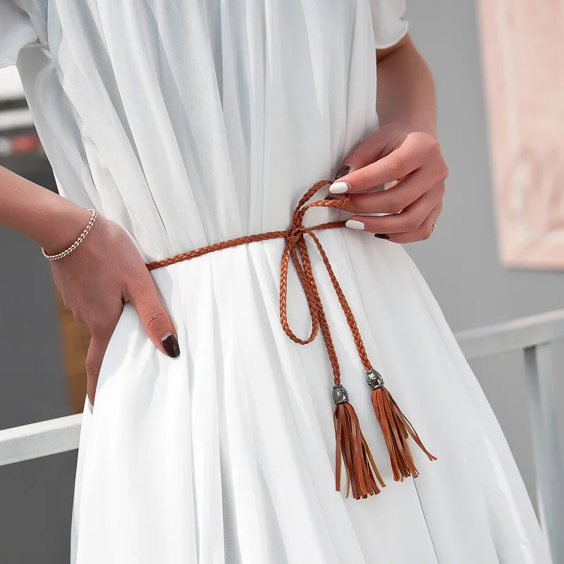Women Fashion All match PU Belt Multicolor Optional 130cm Belts for