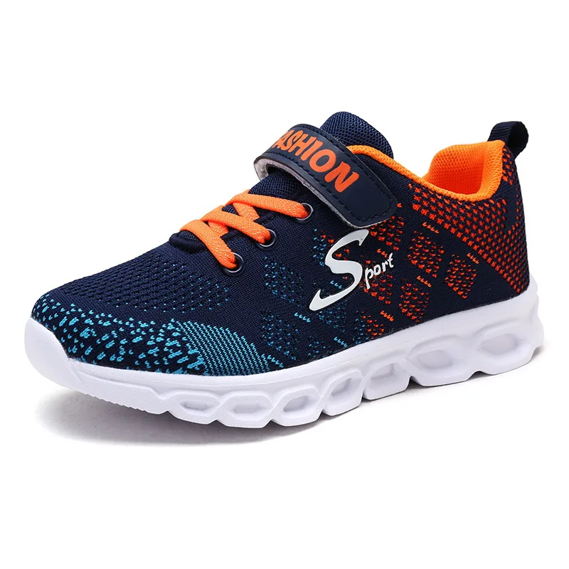 

Kids Breathable Lightweight Running Shoes Children Wear-Resistant Lace UP Shoes Boys Girls Comfortable Sneakers AA11228